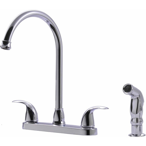 Ultra Faucets UF21040 2Handle Chrome Kitchen Faucet with Matching Side Spray Walmart.com Ultra Faucets UF21040 2Handle Chrome Kitchen Faucet with Matching Side Spray Walmart.com